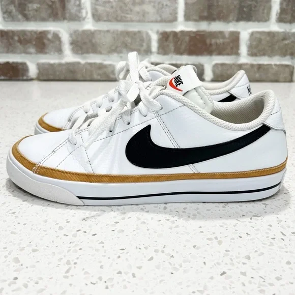 Nike Court Legacy Nature Shoes White Tan Black Women’s 8 athletic sneakers - Picture 1 of 14